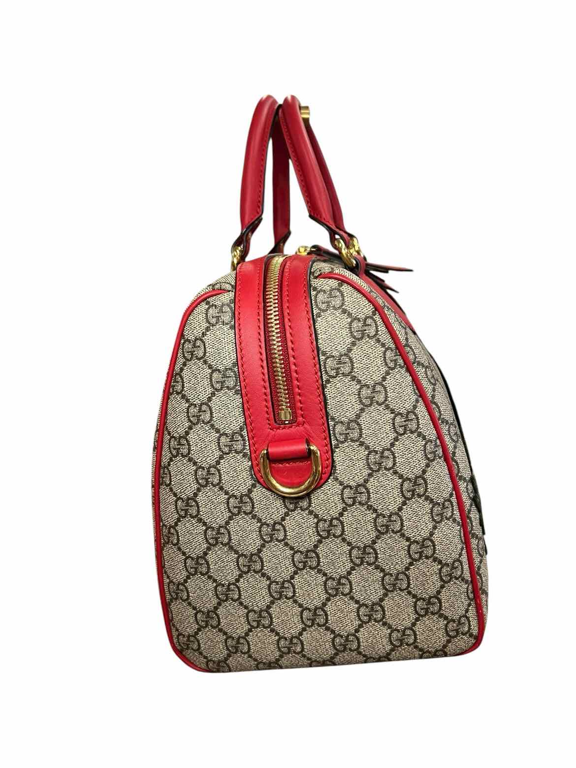 GUCCI Size Large brown/red multi Purse