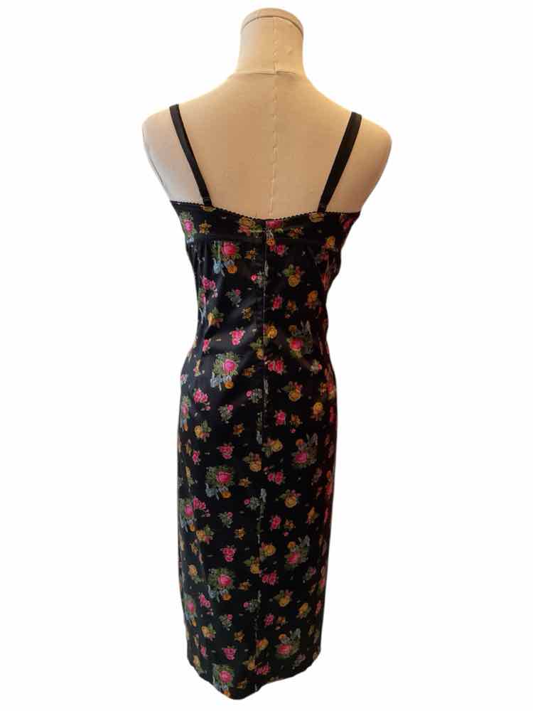 DOLCE&GABBANA Size 42 black/floral Dress