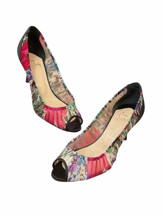 Christian Louboutin Size 38 BLK/MULTI Shoes