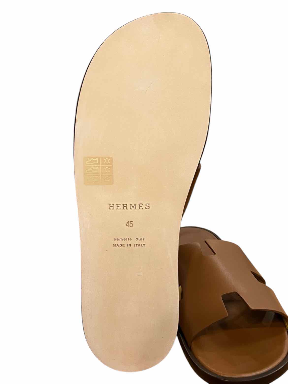 Hermes Size 45 (mens) BROWN Shoes