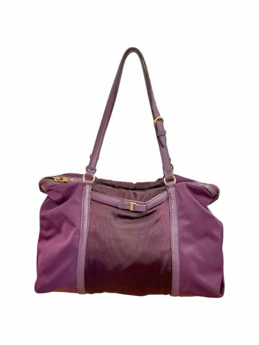 Ferragamo Eggplant Purse