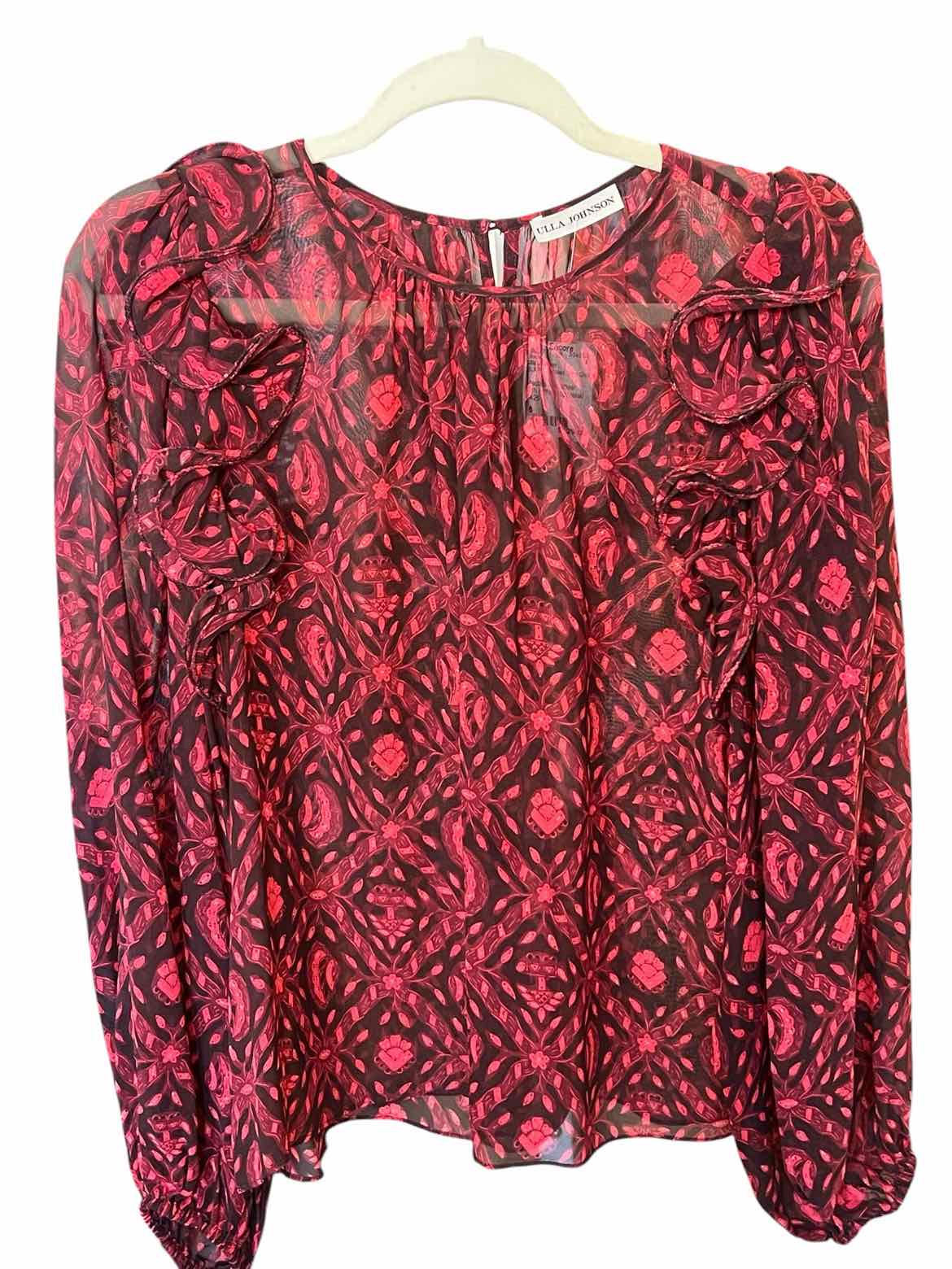 Ulla Johnson Size 6 BLK/PK Blouse