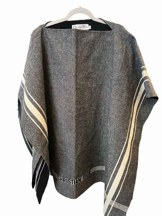 CHRISTIAN DIOR Size OS BLK/WH Coat