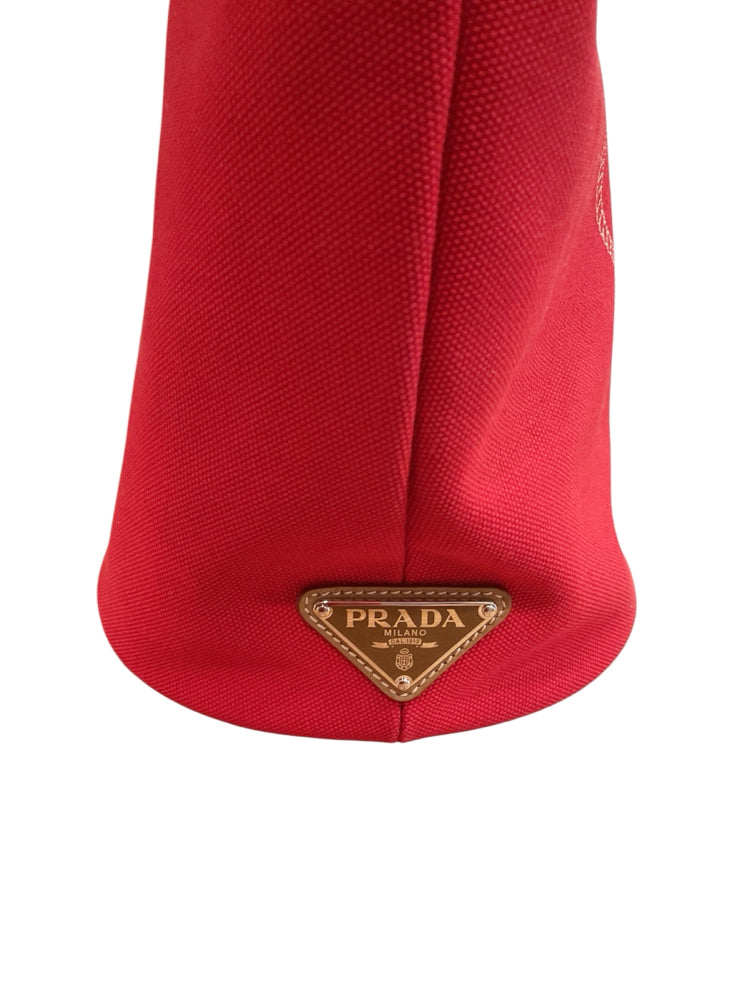 Prada Size Medium cherry red Purse