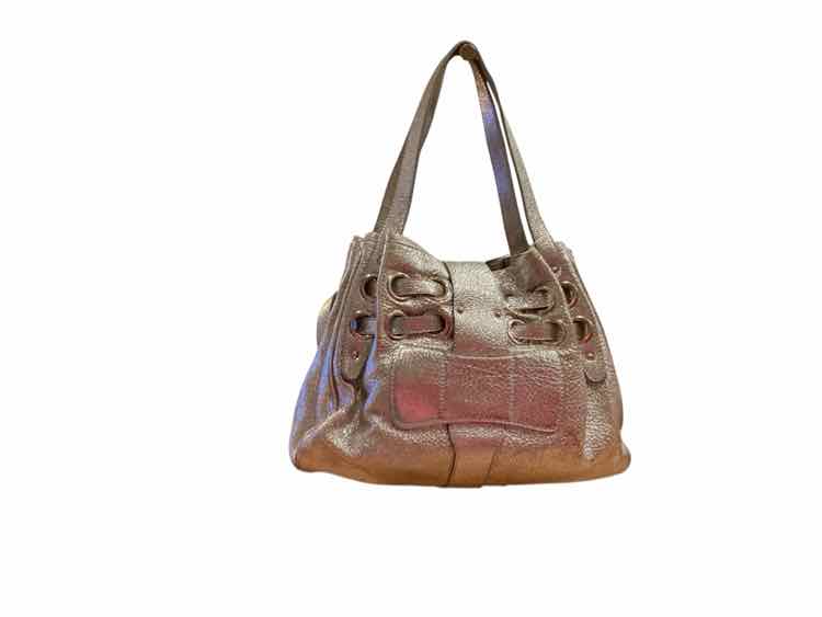 JIMMY CHOO Size Medium Metallic Silver Purse