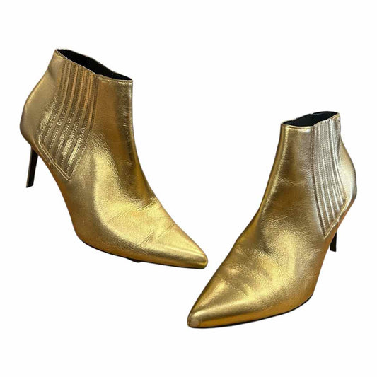 Celine Size 37.5 metallic gold BOOTIES