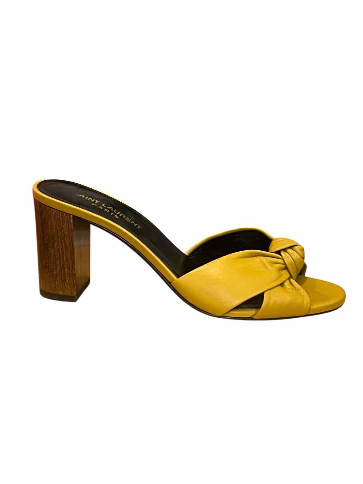 Saint Laurent Size 37.5 Mustard Shoes