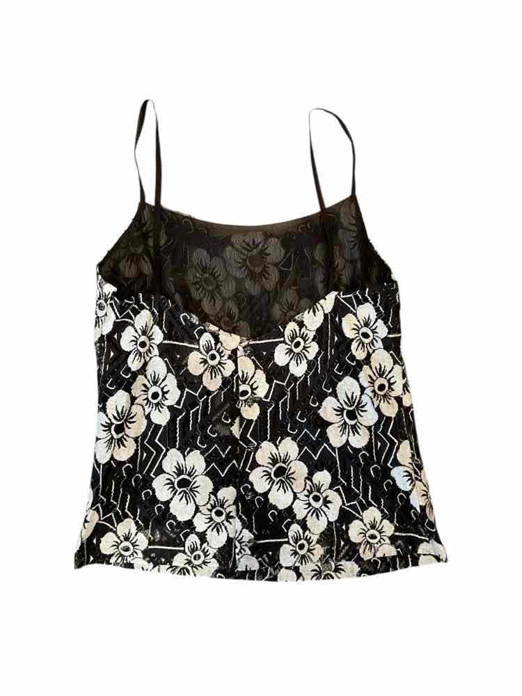 Chanel Size 42 BLK/WH Blouse