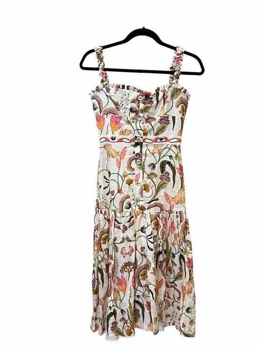 Agua by Agua Bendita Size XS cream/green/mauve Dress