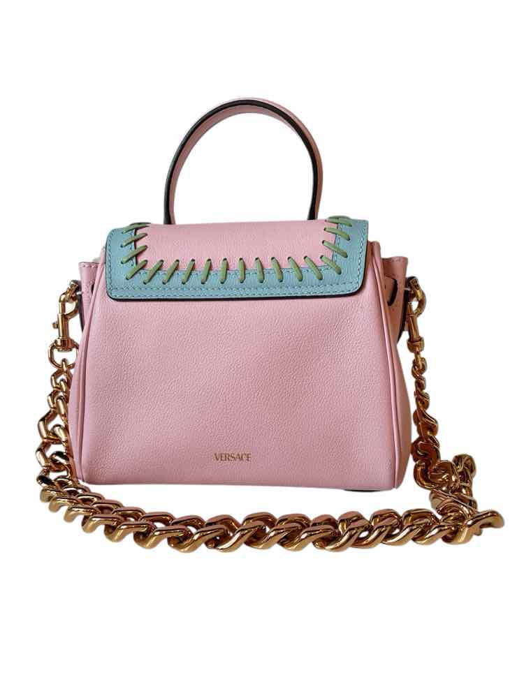 Versace Size Small English Rose + Forget Me Not Purse