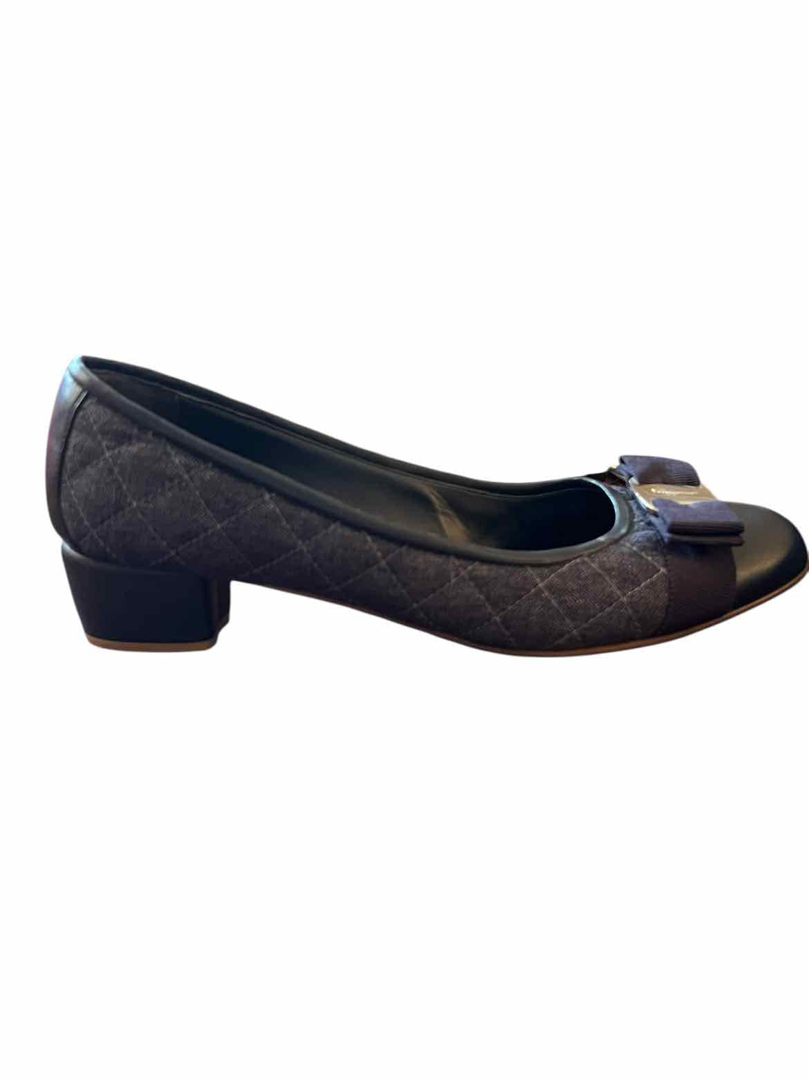 Ferragamo Size 8.5 Navy Shoes