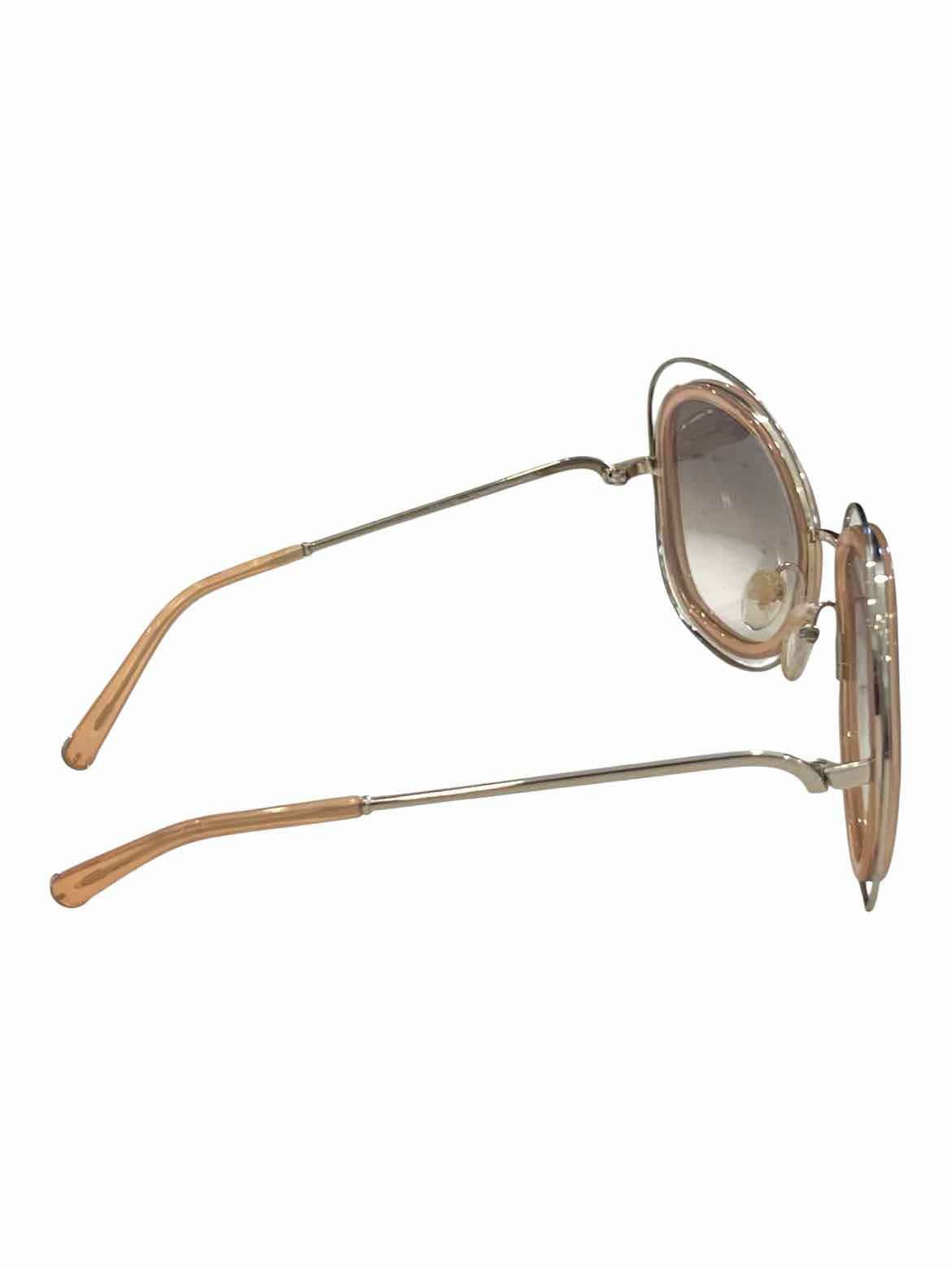 Chloe Peach/Silver Hardware Carlina sunglasses