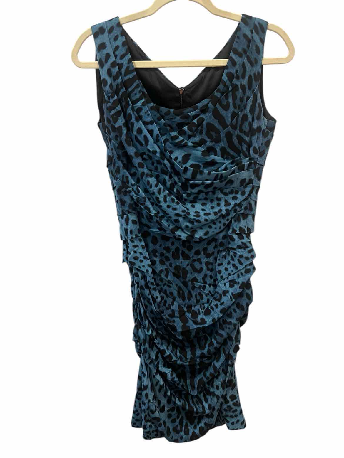 DOLCE&GABBANA Size 46 teal/black Dress