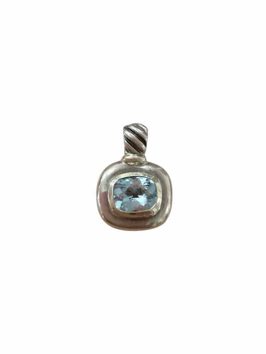 David Yurman Size Small ss/585/blue topaz Pendant