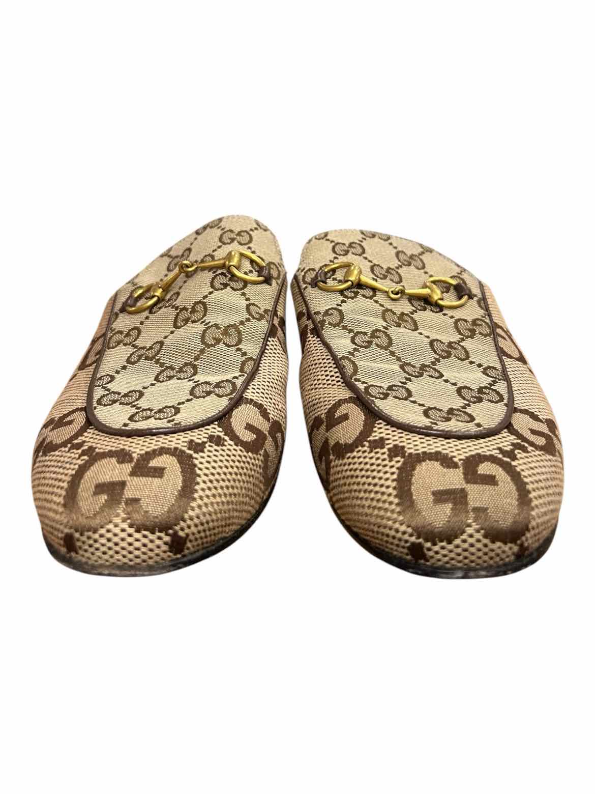 GUCCI Size 40 brn/tan Shoes