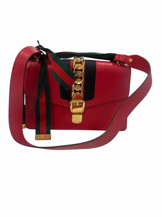 GUCCI Hibiscus Red Purse