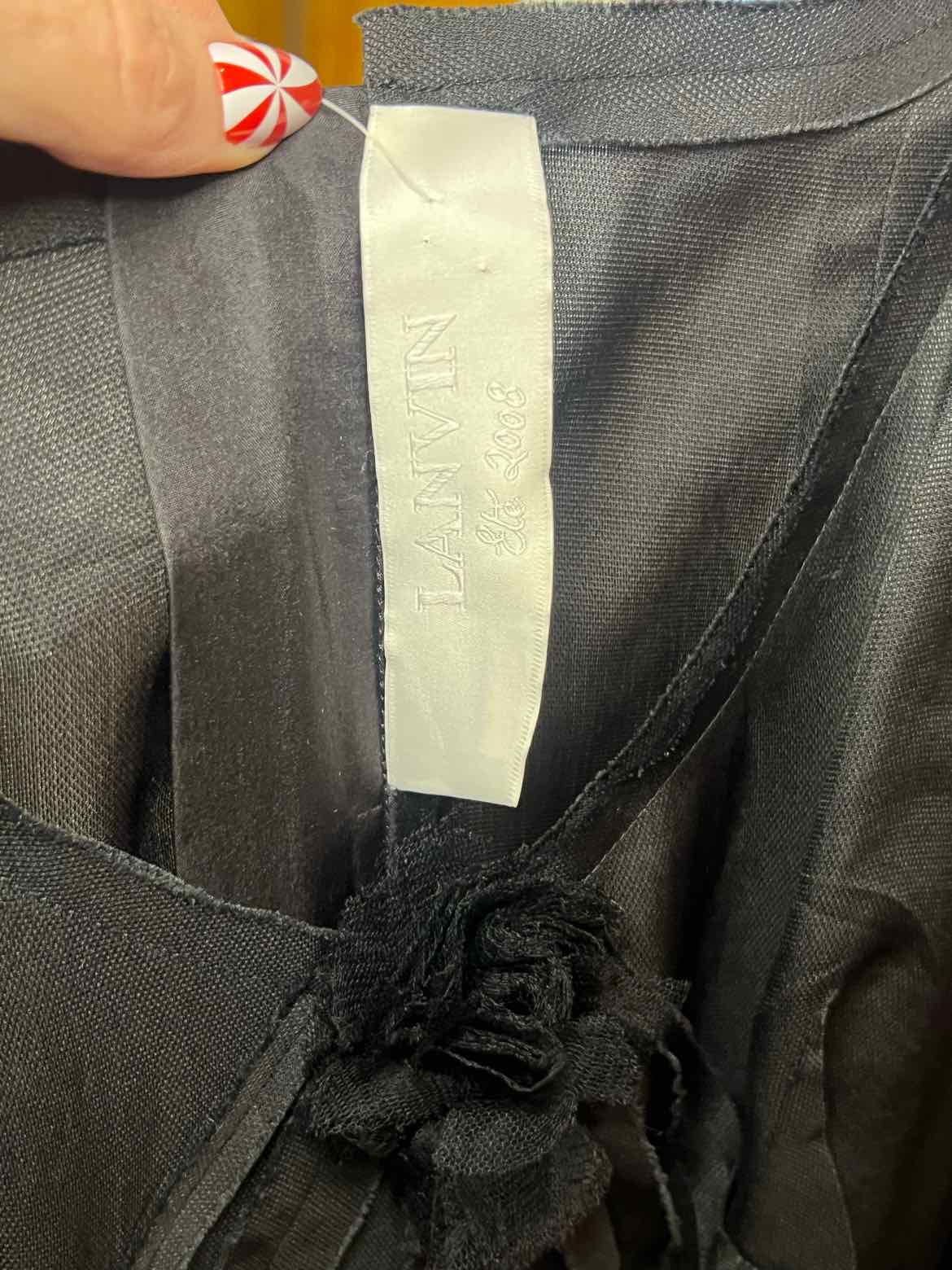 LANVIN Size M Black Cocktail