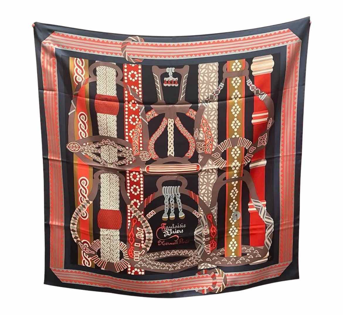 Hermes Size 90 BLUE/MULTI Scarf