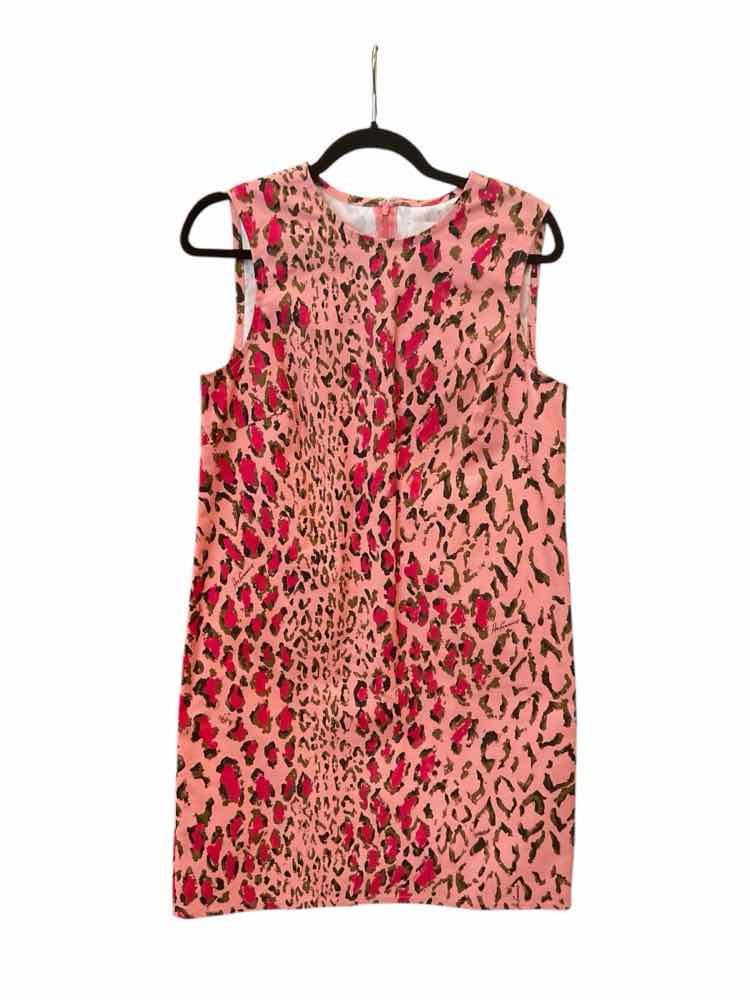 CAROLINA HERRERA Size 8 pink/multi Dress