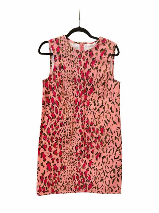 CAROLINA HERRERA Size 8 pink/multi Dress