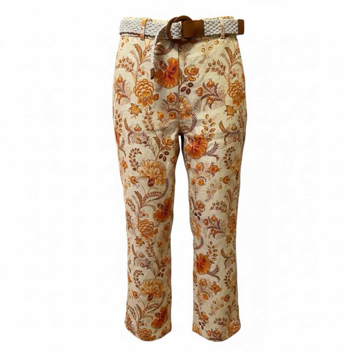 ZIMMERMAN Size 6 cream/orange Pants