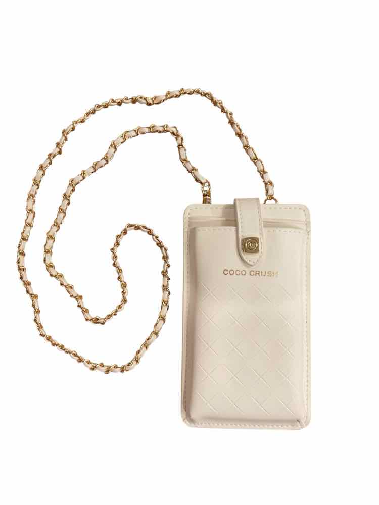 Chanel white/gold hardware Coco Crush Wallet