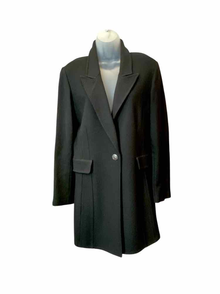 ST JOHN CAVIAR Size 14 Black Jacket