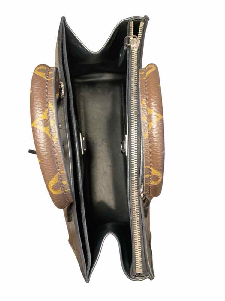 LOUIS VUITTON Size MM blk/brn/bl/or Purse