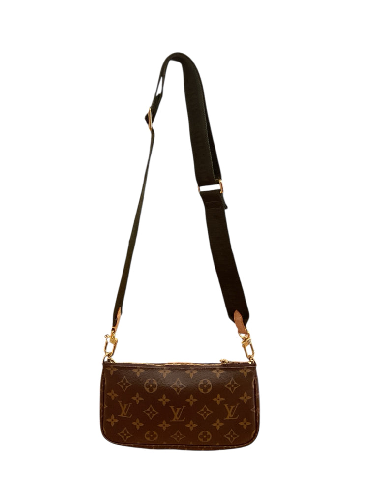 LOUIS VUITTON Size Small monogram/dark green Purse