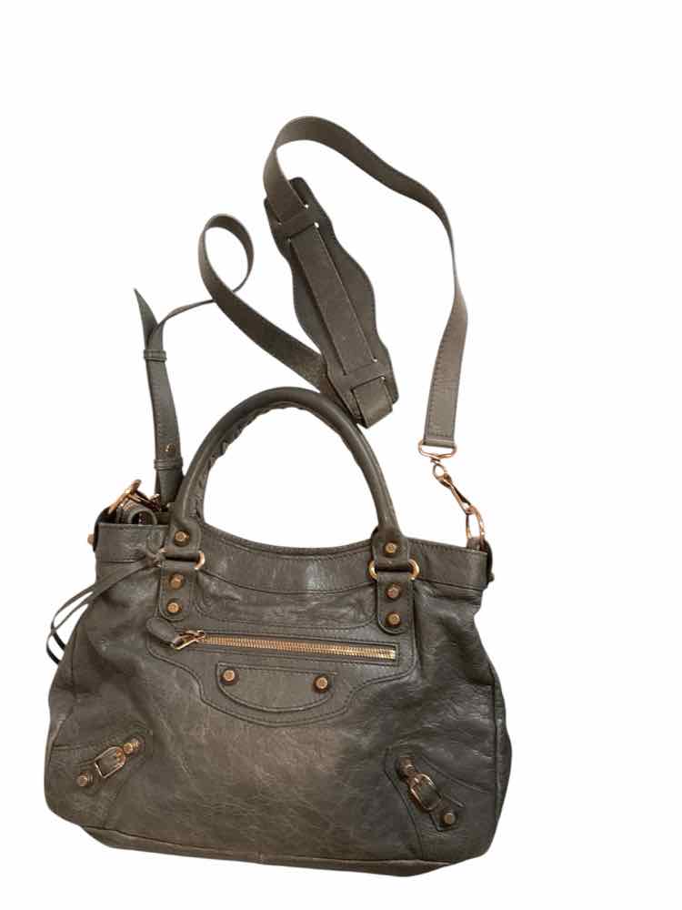 BALENCIAGA Size Small Grey Purse