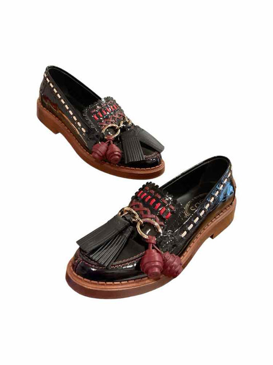 Tod's Size 38 black patent Shoes