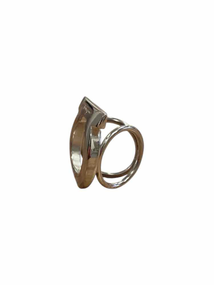 Ferragamo Silver Scarf Ring