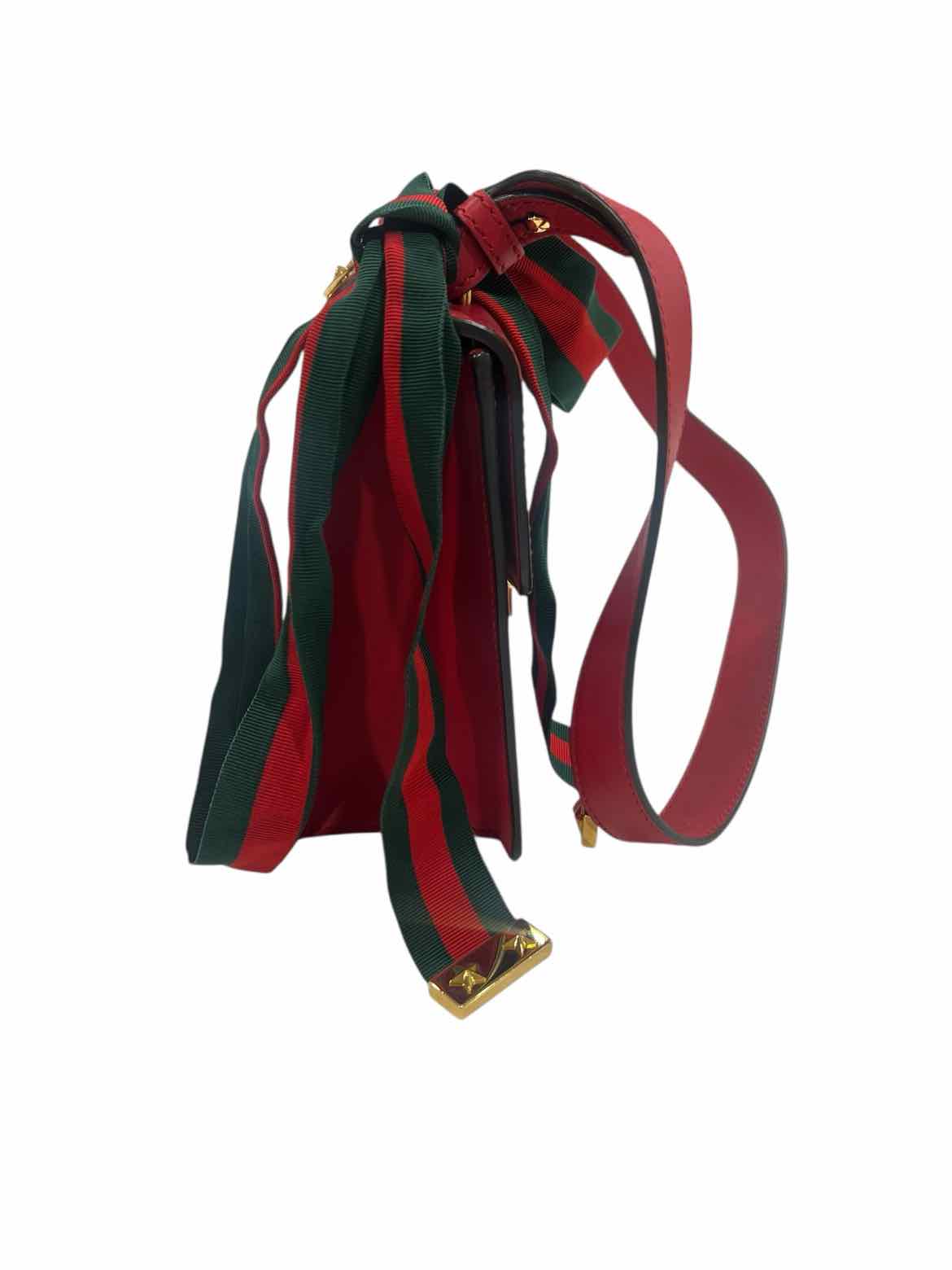 GUCCI Hibiscus Red Purse