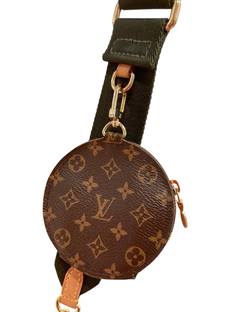 LOUIS VUITTON Size Small monogram/dark green Purse