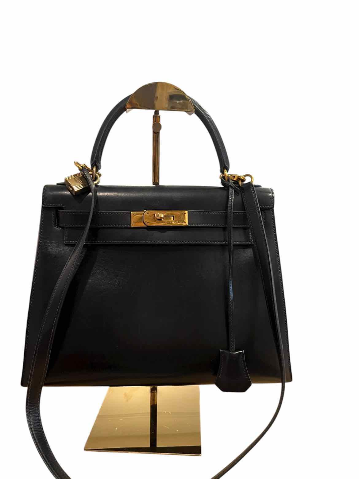 Hermes Size 28 black/gold Purse