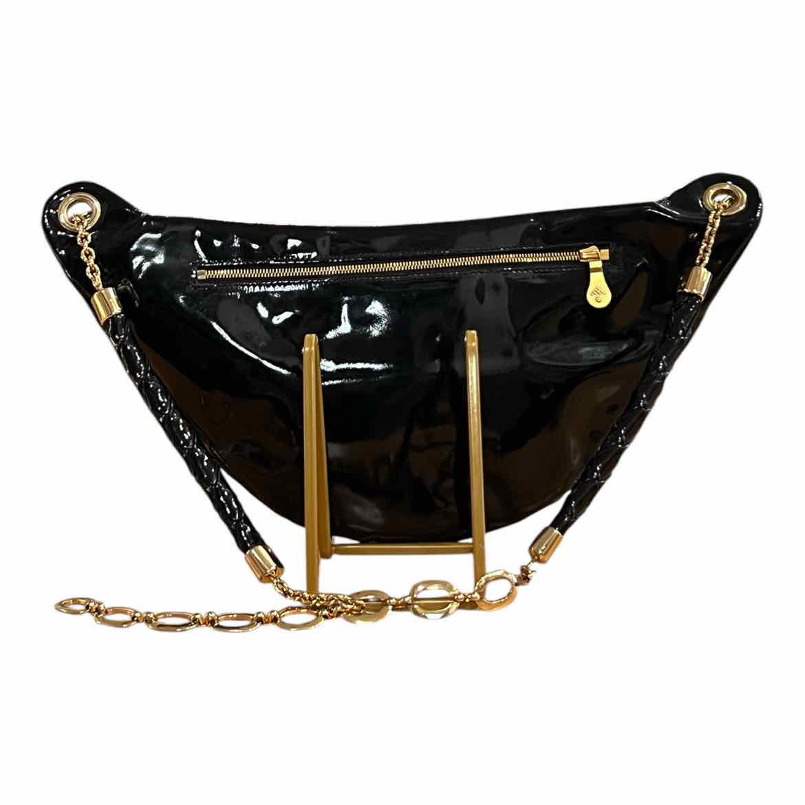 Bottega Veneta Size Small black patent Purse