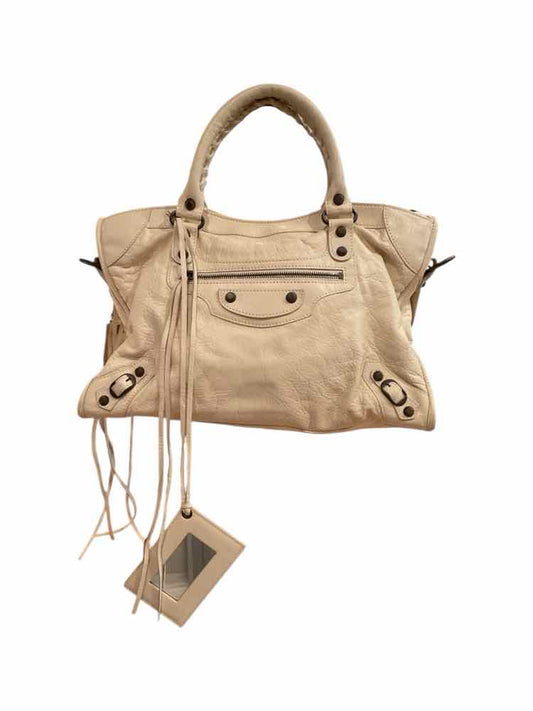 BALENCIAGA Size Medium Almond Purse