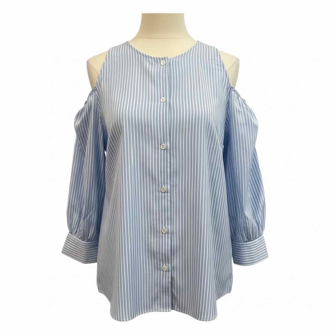 STELLA MCCARTNEY Size 42 BL/WH Blouse