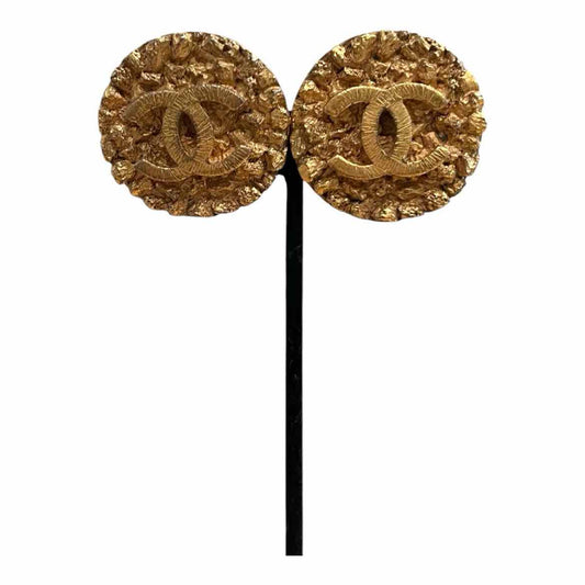 Chanel Size Large gold tone Earrings
