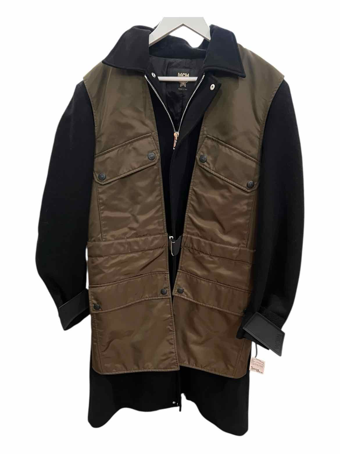 MCM Size 40 Blk/green Coat