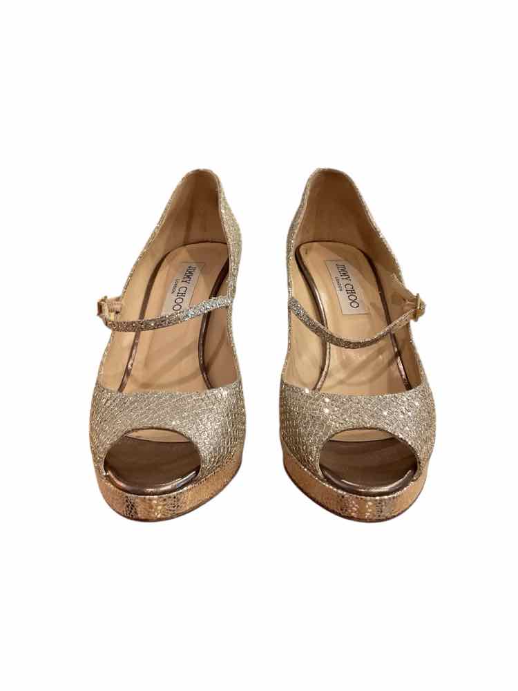 JIMMY CHOO Size 39.5 silver Shoes
