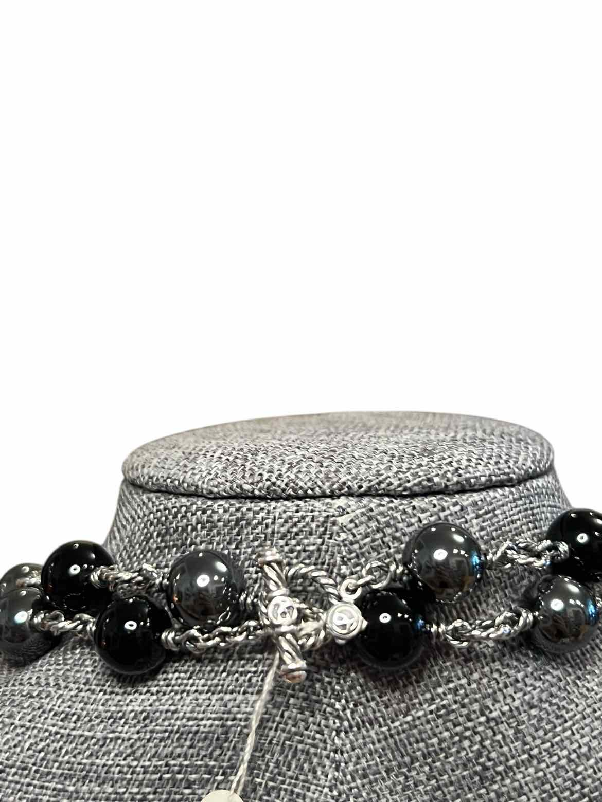 David Yurman hematite/onyx/ss Necklace