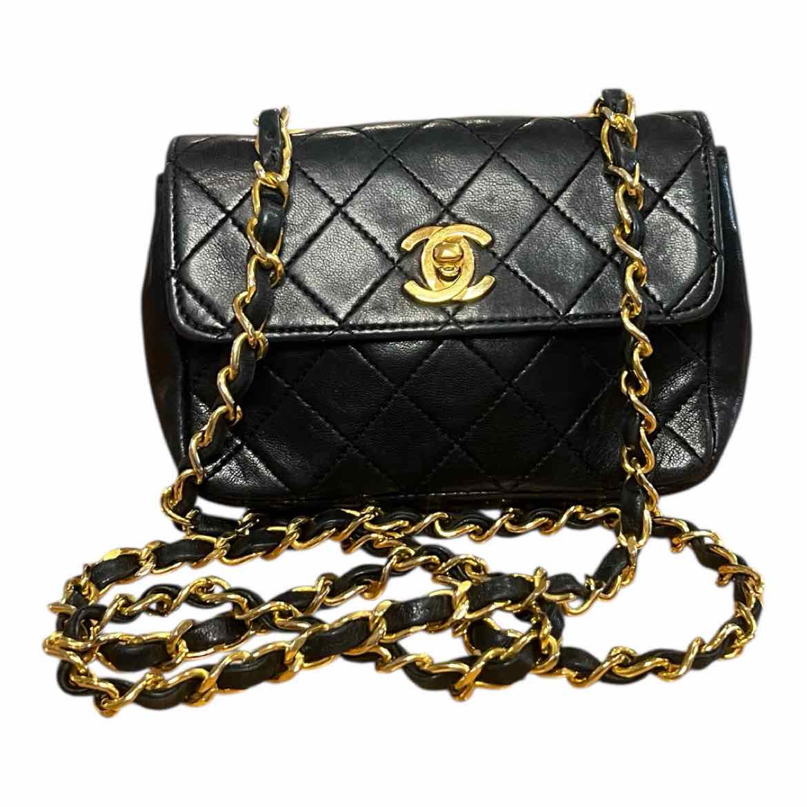 Chanel black/gold Purse