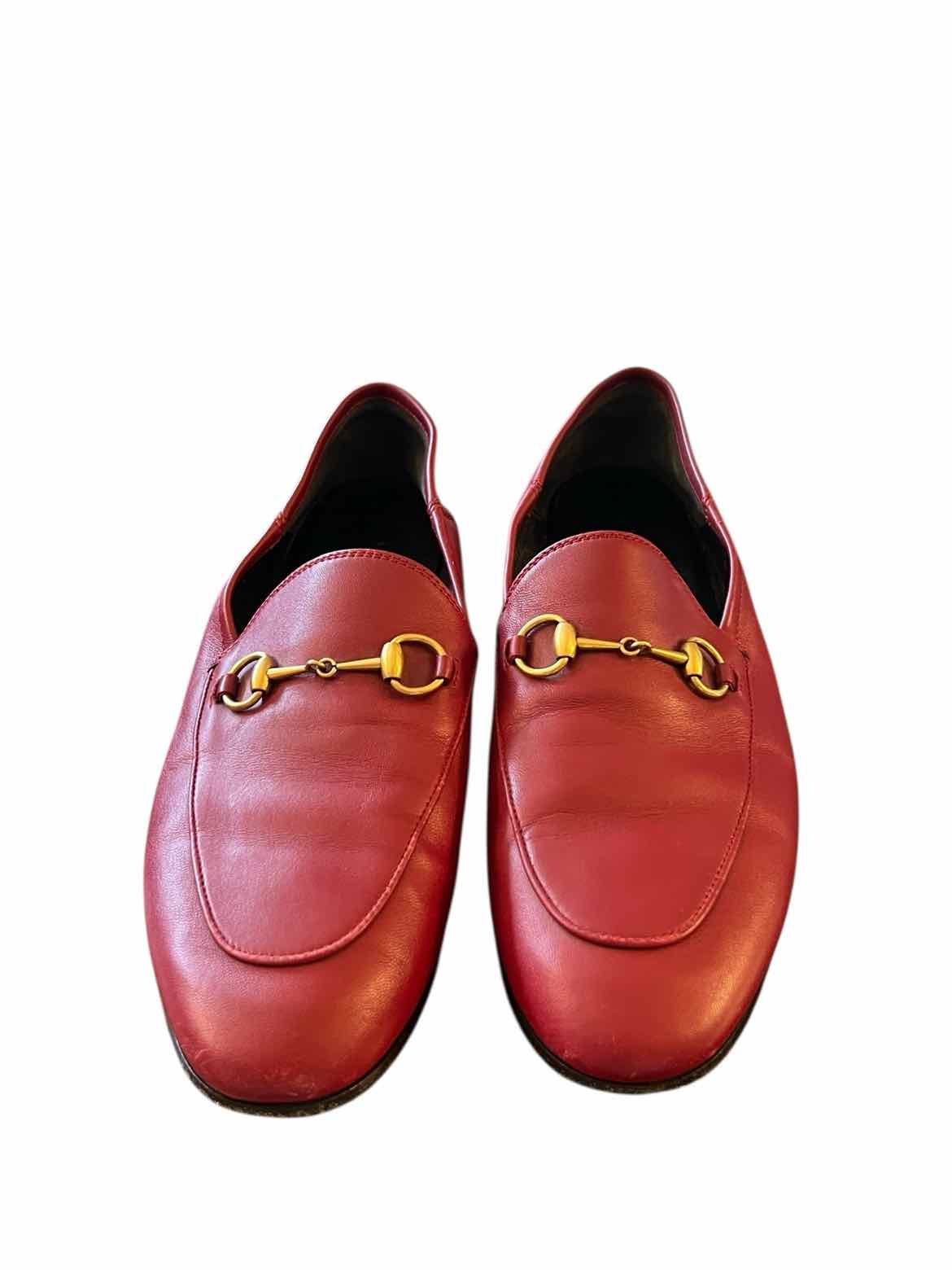 GUCCI Size 38 Burgundy Shoes