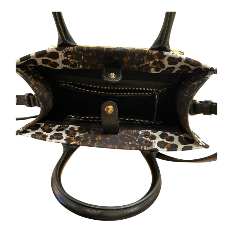 Versace Size MM blk/wh/brn/gold Purse