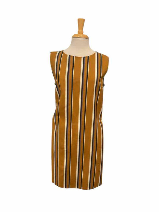Lafayette 148 Size X-Large brn/blk/mustard Dress