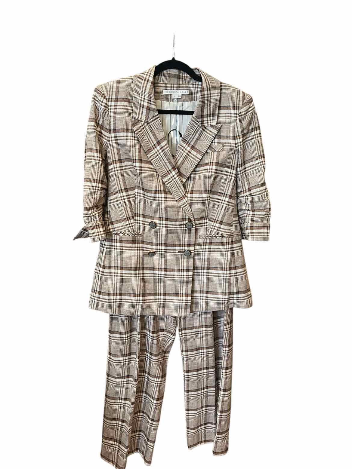 Veronica Beard Size 12 BRN/WH suit