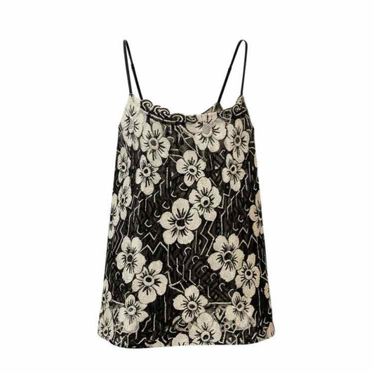 Chanel Size 42 BLK/WH Blouse