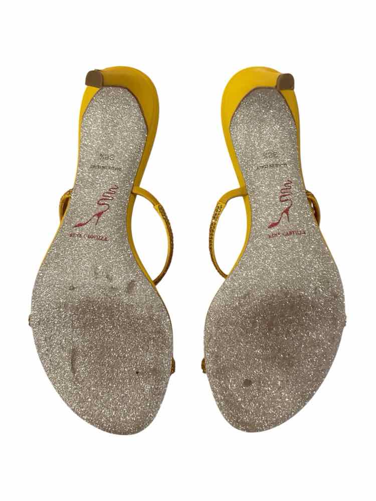 RENE CAOVILLA Size 38.5 Yellow Shoes
