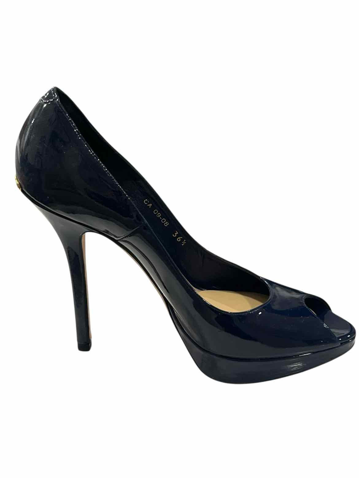CHRISTIAN DIOR Size 36.5 Navy Shoes